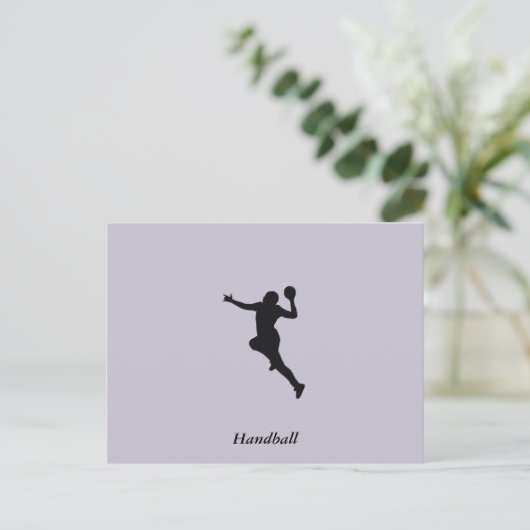 Handbalspeler Briefkaart (Staand voorkant)