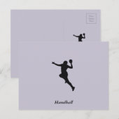 Handbalspeler Briefkaart (Voorkant / Achterkant)
