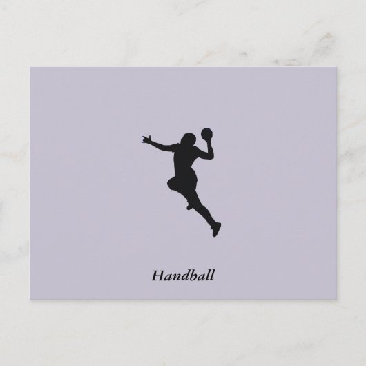 Handbalspeler Briefkaart (Voorkant)