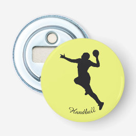 Handbalspeler Button Flesopener