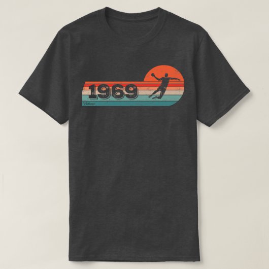 Handbalspeler, geboren in 1969 verjaardagsspeler, t-shirt (Design voorkant)