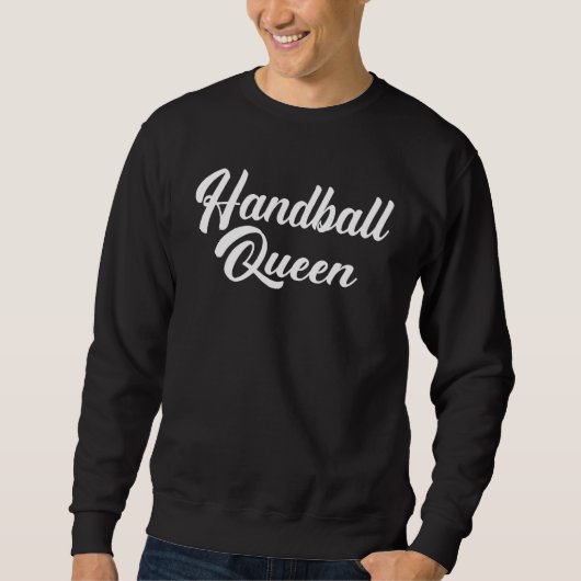 Handbalspeler Handbal Bal Koningin Outfit Handbal Trui (Voorkant)