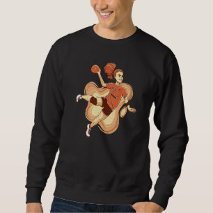 Handbalspeler Handbal Bal Outfit Handbal Meisje Trui