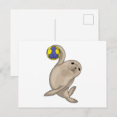 Handbalspeler Handbal Briefkaart (Voorkant / Achterkant)