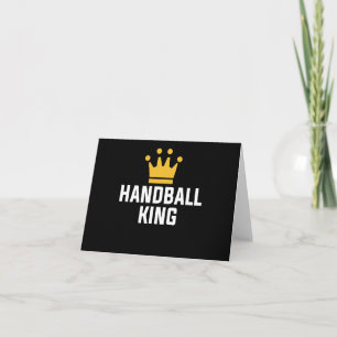 Handbalspeler Handbal Koning Bal Sporten Cadeau Ma Kaart