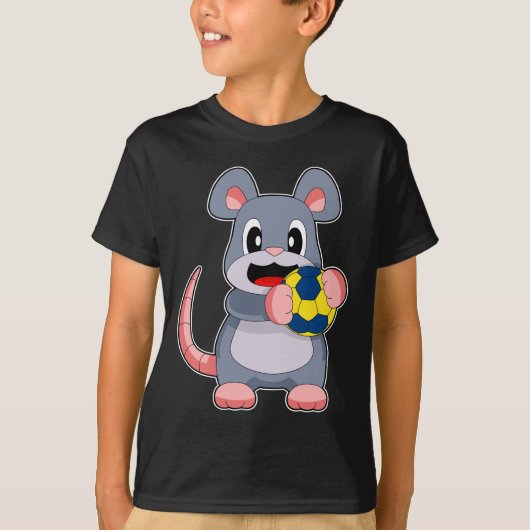 Handbalspeler Handbal Muis T-shirt (Voorkant)