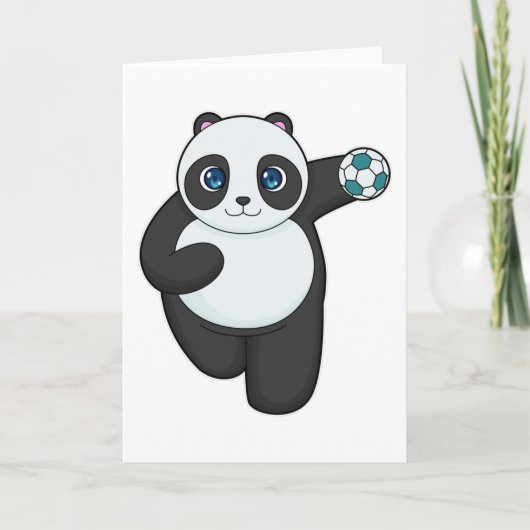 Handbalspeler handbal Panda Kaart (Voorkant)