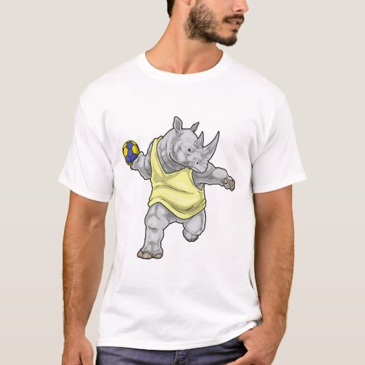 Handbalspeler Handbal Sport T-shirt (Voorkant)