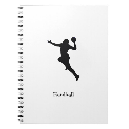 Handbalspeler Notitieboek (Voorkant)