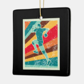 Handbalspeler Retro Keramisch Ornament (Links)