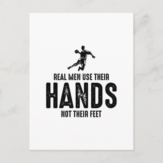 Handbalspeler Sport Team Handballer Funny Gezegde Briefkaart (Voorkant)