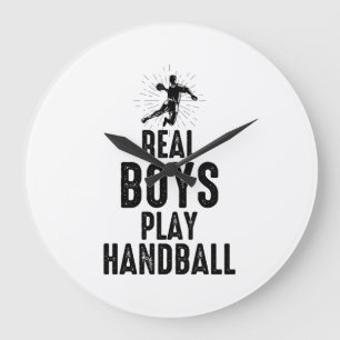 Handbalspeler Sport Team Handballer Funny Gezegde Grote Klok