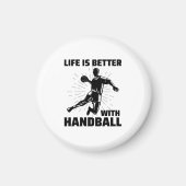 Handbalspeler Sport Team Handballer Funny Gezegde Magneet (Voorkant)