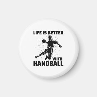 Handbalspeler Sport Team Handballer Funny Gezegde Magneet