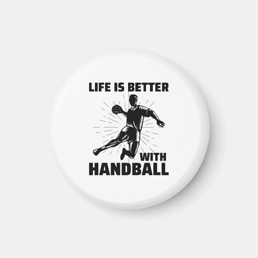 Handbalspeler Sport Team Handballer Funny Gezegde Magneet (Voorkant)