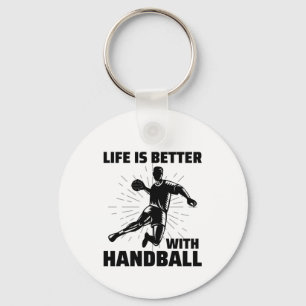 Handbalspeler Sport Team Handballer Funny Gezegde Sleutelhanger