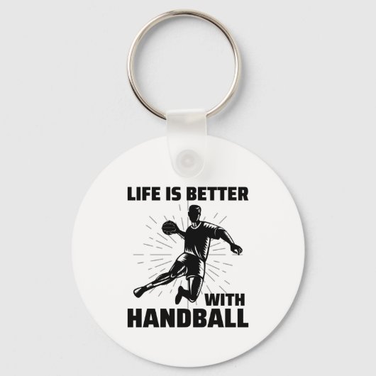 Handbalspeler Sport Team Handballer Funny Gezegde Sleutelhanger (Voorkant)