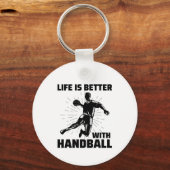 Handbalspeler Sport Team Handballer Funny Gezegde Sleutelhanger (Voorkant)