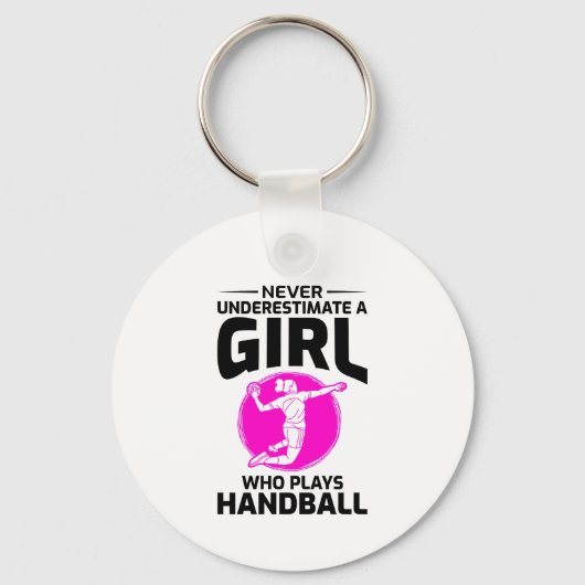 Handbalspeler Sport Team Handballer Funny Gezegde Sleutelhanger (Voorkant)