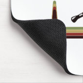 Handbalspeler Sportteam Handbediende hartslag Muismat (Hoek)