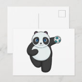 Handbalspeler van de Panda Handbal Briefkaart (Voorkant / Achterkant)