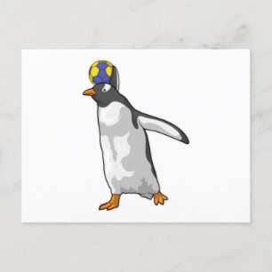 Handbalspeler van de Penguin Handball Briefkaart