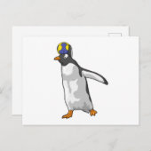 Handbalspeler van Penguin Handbal Briefkaart (Voorkant / Achterkant)