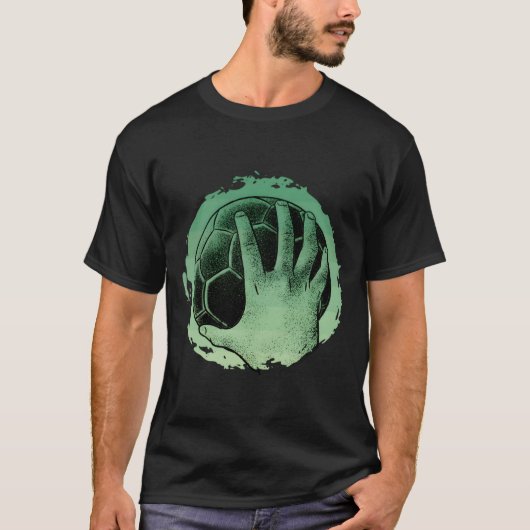 Handbalspelerstijl voor handbalfans t-shirt (Voorkant)