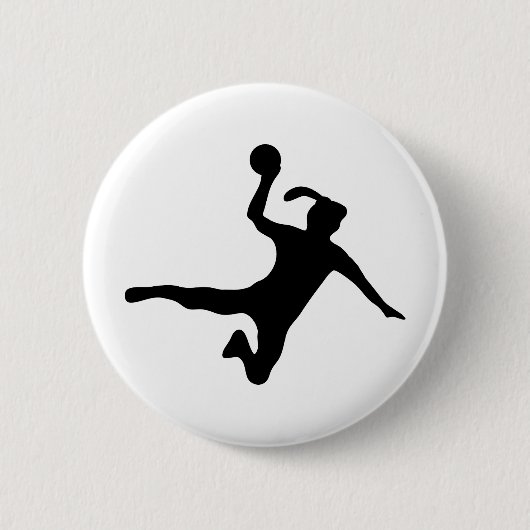 handbalspieler frauenhandball ronde button 5,7 cm (Voorkant)
