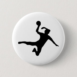 handbalspieler frauenhandball ronde button 5,7 cm