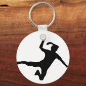 handbalspieler frauenhandball sleutelhanger (Voorkant)