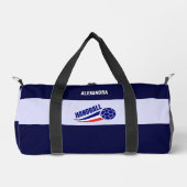 Handbalster Meisje, Verjaardag, Frankrijk Vlag Plunjezak (Voorkant)