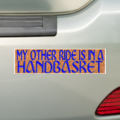 HANDBASKET BUMPERSTICKER (Op auto)