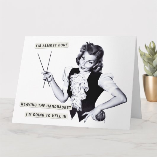 Handbasket To Hell Kaart (Kleine Plant)