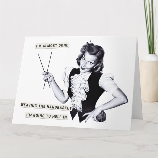 Handbasket To Hell Kaart (Voorkant)