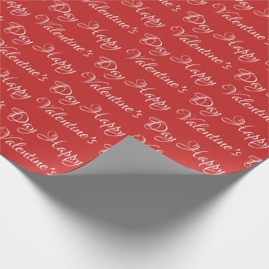 Handbedekking rode en witte Valentijnsdag Cadeaupapier (Hoek)