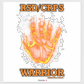 Handbediende/Flames...RSD/CRPS Sticker (Vel)