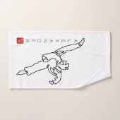 Handbediende handdoeken TAEKWONDO DWICHAGI back ki (Handdoek)