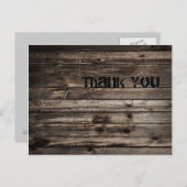  handbediende houtkorrelconstructie briefkaart (Voorkant / Achterkant)