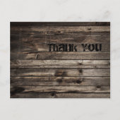 handbediende houtkorrelconstructie briefkaart (Voorkant)