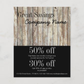 handbediende houtkorrelconstructie flyer (Voorkant)