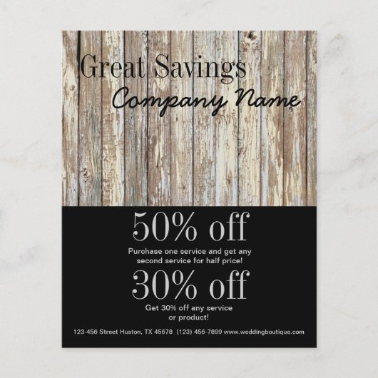 handbediende houtkorrelconstructie flyer (Voorkant)