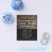 handbediende houtkorrelconstructie flyer (Enkel)