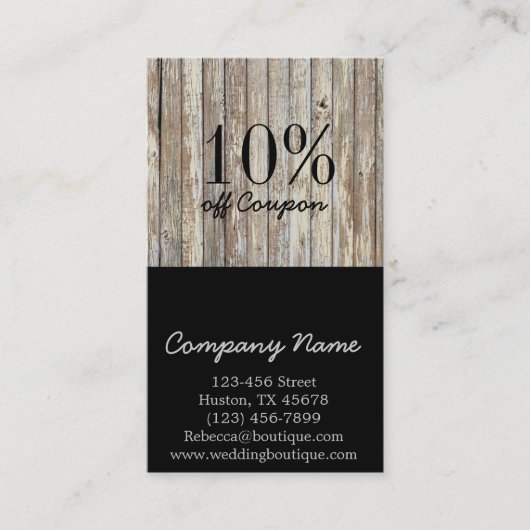  handbediende houtkorrelconstructie kortingskaartje (Voorkant)