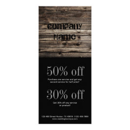  handbediende houtkorrelconstructie reclamekaart