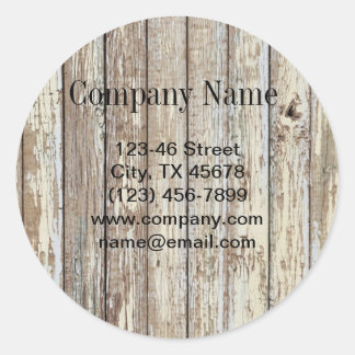  handbediende houtkorrelconstructie ronde sticker