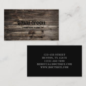  handbediende houtkorrelconstructie visitekaartje (Voorkant / Achterkant)