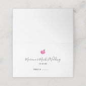 Handbediende kerstsierpatronen plaatskaartje (Buitenkant ongevouwen)