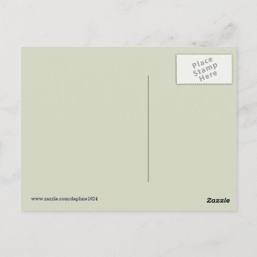 Handbediende roosters briefkaart (Achterkant)