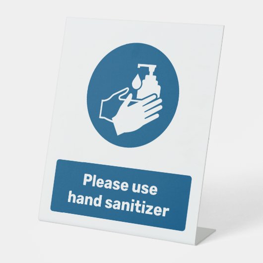 Handbediende sensor gebruiken reclamebord met voetstuk (Voorkant)